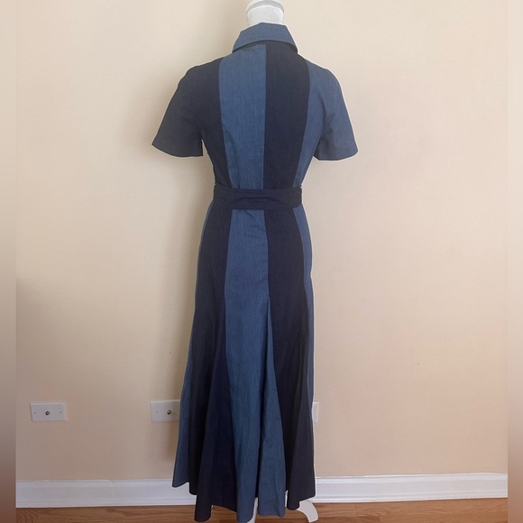AKRIS PUNTO
Striped Denim Midaxi A Line Dress - Picture 3 of 7